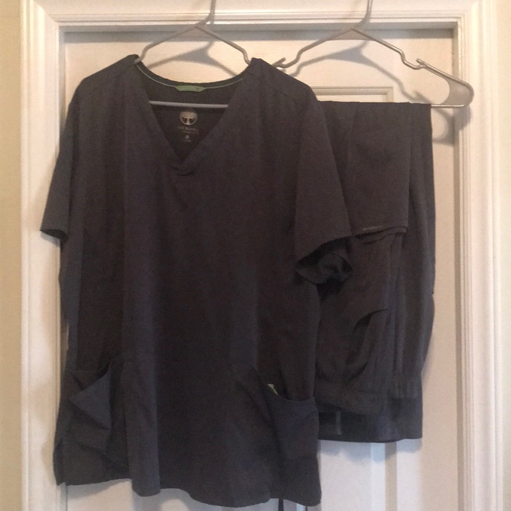 Healing Hands Womens Scrub Top and Bottom Set